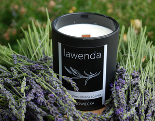 Zapachowa świeca sojowa: LAWENDA